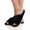 Black, variant on Women's MeMoi MZP05445 Beverly Faux Fur Open Toe Plush Slipper (Ivory L)