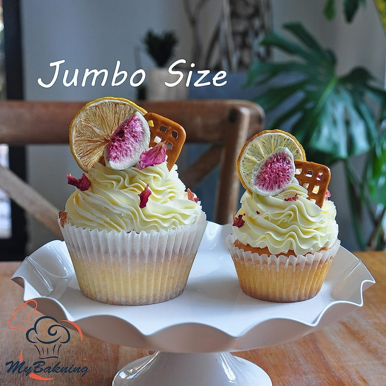 Paper Cups Extra Large Muffin Liners Bright Rainbow Jumbo Cupcake