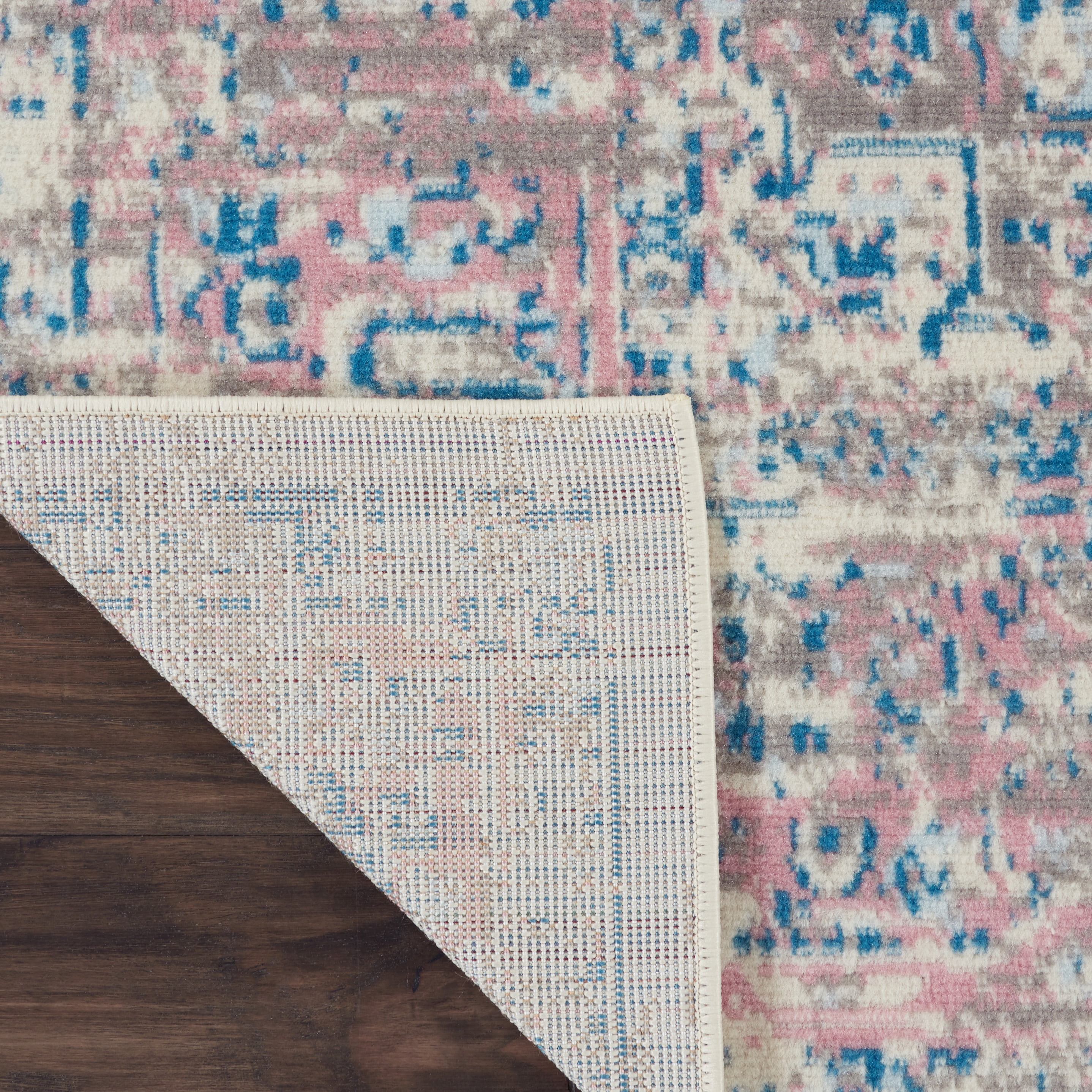 Nourison Grafix Persian Ivory/Pink 2'2" x 12' Area Rug, (2x12)