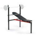 thumbnail image 1 of Sunny Health & Fitness Adjustable Standard Incline Weight Bench, Bench Press with Barbell Rack, Full Body Workout Exercise Multi-Function Strength Training for Home Gym - SF-BH623008, 1 of 6