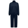 thumbnail image 3 of Neck Sweatshirt Women Turtleneck Pullover Long Sleeve Tops & Pants Set (Blue M), 3 of 3