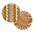 thumbnail image 2 of Chririnla Geometric Stripe Round Bar Stool Seat Covers, 2 Pack Polyester Stretch Elastic Covers for Home Kitchen Bar Counter, 2 of 6