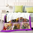 thumbnail image 5 of Custom Blanket with Picture Text, Picture Blankets Customized Blanket with Photos, Personalized Mothers Day Birthday Gifts Love You Forever Blanket for Mom Dad Friends Family Blankets, 5 of 5
