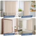 thumbnail image 5 of Shower Curtains for Bathroom-60"x72",Solid Pure Cyan Champagne Waterproof Bath Curtain Grommet Shower Curtain Set with Hooks, 5 of 9
