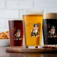 thumbnail image 4 of Welcome Fall Bernese Mountain Dog Cozy Autumn Field Pumpkins Golden Leaves 16oz Pint Beer Glass Mug Berner Lover Gifts Beer Glasses Cup - 12013, 4 of 5