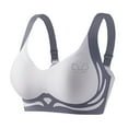 thumbnail image 1 of Bocqde Seamless Sport Bras for Women Plus Size Stretch Breathable Wire-Free Gathering Push Up Yoga Bra Rhinestones Soft Support Full Coverage Bra with Adjustable Strap, M-4XL, 1 of 3