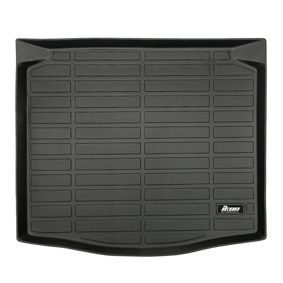 Ikon Motorsports 3D TPE Cargo Trunk Liner Compatible with 2022-2025 Toyota Corolla Cross Fuel FWD, Custom Fit All Weather Protection Heavy Duty Rear Trunk Tray Cargo Mats Protector, Black