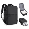 thumbnail image 1 of Mochila de viaje Coofay Airline Approved impermeable negra, 1 of 9