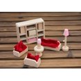 thumbnail image 1 of 11PCS Natural Wooden Doll House Furniture for Lounge Room (Not include Red Pillow), 1 of 5