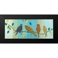 thumbnail image 2 of Tava Studios 14x8 Black Modern Framed Museum Art Print Titled - Bird Chat I, 2 of 5