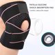 thumbnail image 2 of Rodillera deportiva Ticfox Ajustable profesional Negro+Azul, 2 of 12