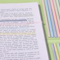 thumbnail image 3 of Shiyou-13 80 Pcs Ruban Enlumineur Transparent Réutilisable, Onglets Adhésifs Clairs pour Annoter des Livres, Bandes de Surlignage Longues Marqueurs de Pages Onglets d'Index, Notes Collantes Fournitures Esthétiques Bureau École, 3 of 4