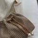 thumbnail image 3 of Bolso Bolso de hombro con diamantes de imitación para mujer, bandolera con cadena, bolso de mano (dorado), 3 of 9