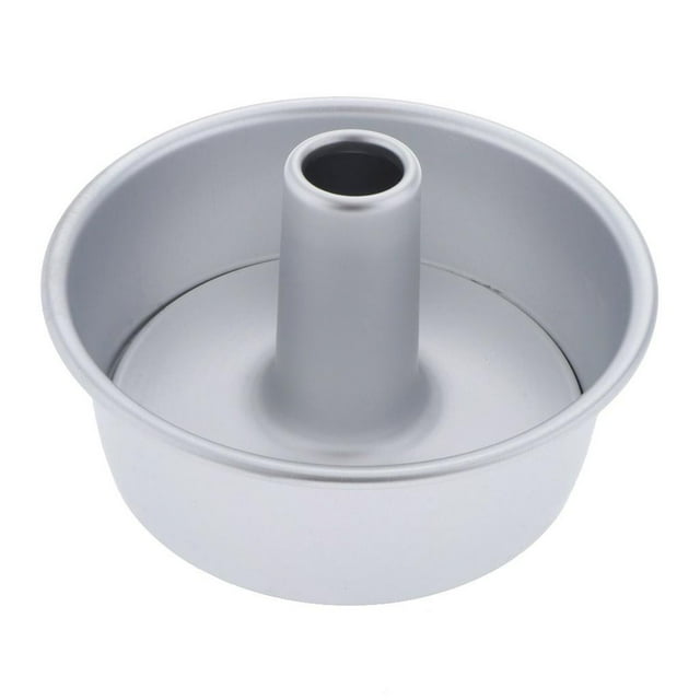 Nourriture Angel avec Fond Amovible, Coupes en Chiffon pour Pâtisserie, Outil de Cuisson Rond Creux en Alliage d'Aluminium, 7 Pouces