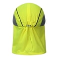 thumbnail image 3 of vlrwzc Outdoor Sun Hat for Men Women Summer Breathable Wide Brim Reflective Fishing Hat with Neck Flap High Visibility Legionnaires Cap, 3 of 7