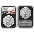 thumbnail image 3 of 2022-W Burnished $1 American Silver Eagle NGC MS70 FDI Flag Label Retro Core, 3 of 3