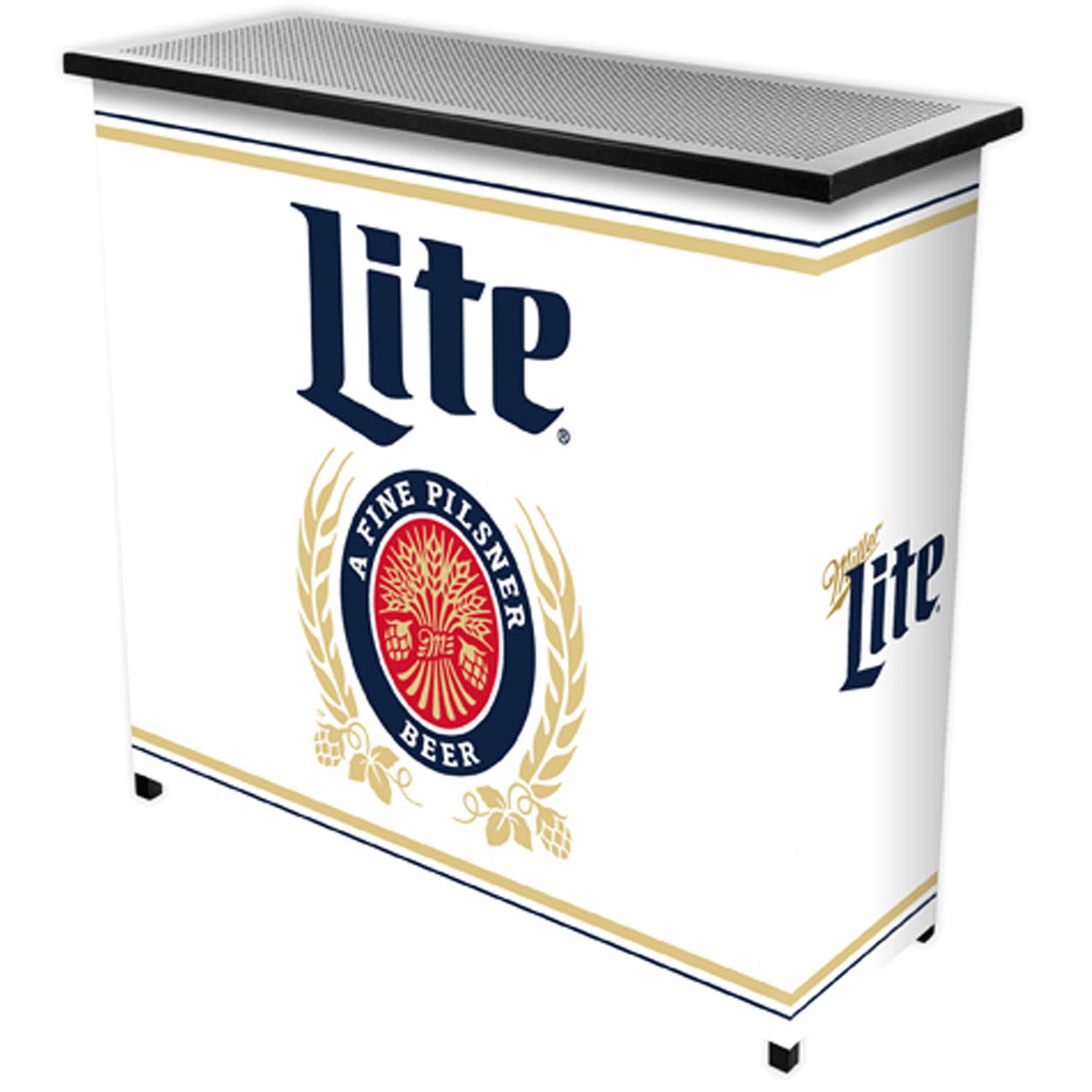 Miller Lite Portable Bar with Carrying Case, Retro Design