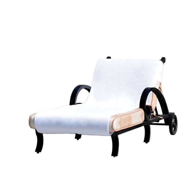 Linum Home Textiles CL00-SNP Standard Size Chaise Lounge Cover - White