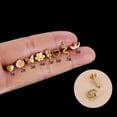 thumbnail image 1 of F136 Tornillo para dientes internos de serpiente y mariposa de titanio con forma de labio y palanca para uña, hueso de oreja, joyería de perforación de titanio G23, 1 of 5