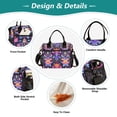 thumbnail image 3 of Floral Flowers Cooler Bag Lunch Bag Soft Cooler Cooling Tote Insulated Lunch Box for Adult Men Women, 3 of 6
