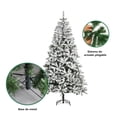thumbnail image 4 of Pino de Navidad Nevado 1.80 m con 800 Ramas Decoración, 4 of 5