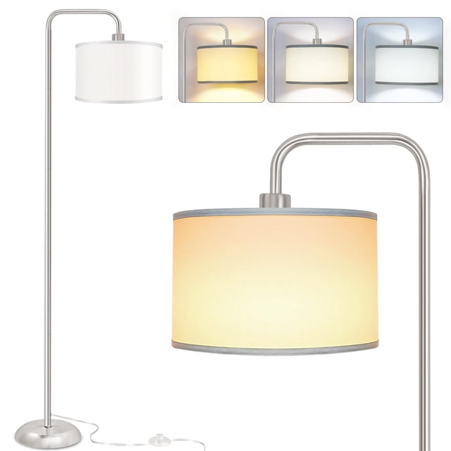 Lampara de pie PARTPHONER STR-FL-0162 LED con 2 pantallas y switch de pedal