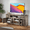 Gray, variant on Uforic 70 Inch Modern Farmhouse TV Stand for 75/80 Inch TV with Built-in Power Outlets, 2 Cabinets & Open Compartments for Living Room, White