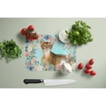 thumbnail image 3 of Abyssinian Spring Flowers Glass Cutting Board Large, 3 of 4