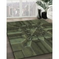 thumbnail image 2 of Ahgly Company Indoor Square Patterned Khaki Green Novelty Area Rugs, 8' Square, 2 of 6