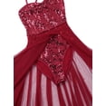 thumbnail image 6 of iEFiEL Womens Sequins Lyrical Ballet Dance Dress Leotard Flowing Fully Lined Dance Outfit, 6 of 7