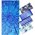 thumbnail image 1 of Azul, 150x75 cm Toalla de Playa Antiarena de Microfibra de Grado a Rayas para Hombres y Mujeres - Toalla de Playa XXL para Adultos, Toalla de Piscina de baño, Manta de Playa para Deportes de natación,, 1 of 4