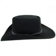 thumbnail image 3 of Stetson Men's Chinook Wool Leather Hatband Western Cowboy Hat - Black  6 7/8, 3 of 4