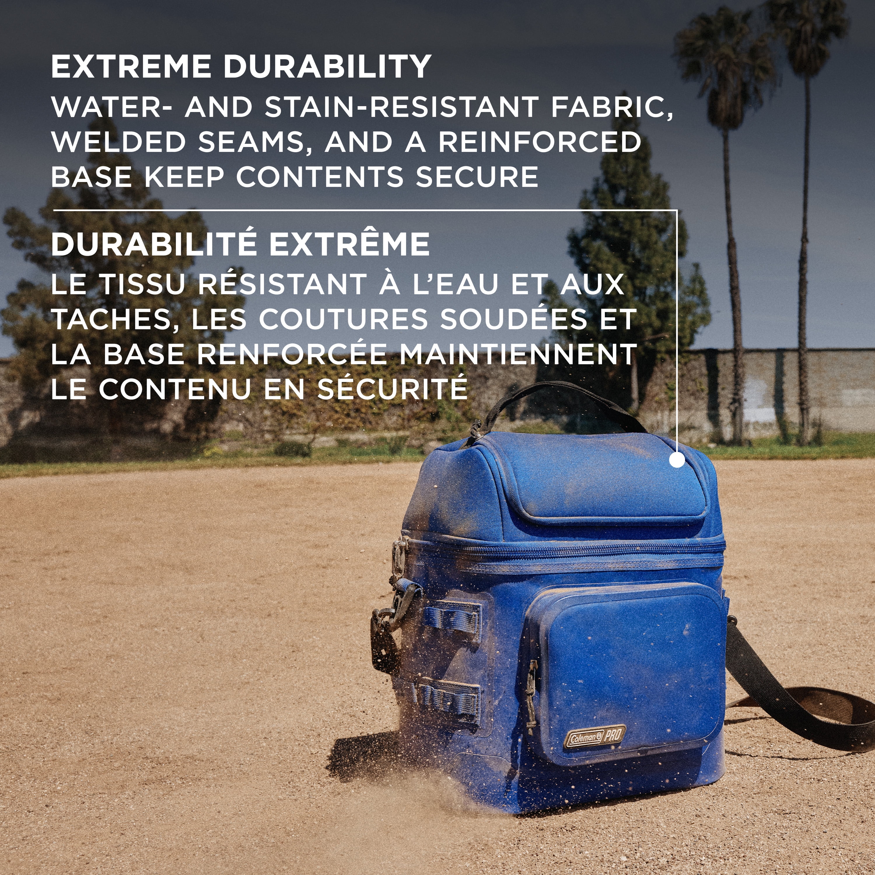 Coleman Pro Premium Soft Cooler, 24 Can (32 qt) Lunchbox with Insulated Lid & Body, Stays Cold up to 35 Hours