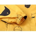 thumbnail image 6 of Verugu Toddler Baby Girls Boys Winter Coat Thicken Warm Jackets Baby Hooded Snow Outwear Coat Kids Girls Autumn Print Jacket Zipper Hooded Windproof Coat Yellow, 2-3 Years, 6 of 6