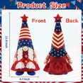 thumbnail image 3 of YIBAGA 4th of July Gnomes Decorations 2Pcs Blue Red Patriotic Memorial Independence Day Decor, 12 inch, 3 of 7