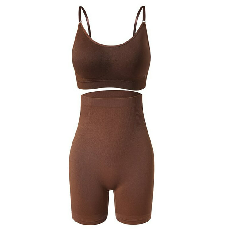 Aueoeo Long Sleeve Bodysuit for Women Jumpsuit, Compression Jumpsuit for  Women Women's Large Sports Hoop Free Underwear French Fitness Yoga  Gathering Sling Bra High Waist Boxer Suit 