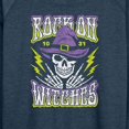 thumbnail image 3 of Instant Message - Rock On Witches - Women's Lightweight French Terry Long Sleeve Shirt, 3 of 6