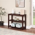 thumbnail image 3 of Scranton & Co 3-Shelf Console Table in Espresso Solid Wood Finish, 3 of 8