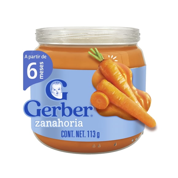 Alimento para lactantes Gerber cosecha natural zanahoria 113 g