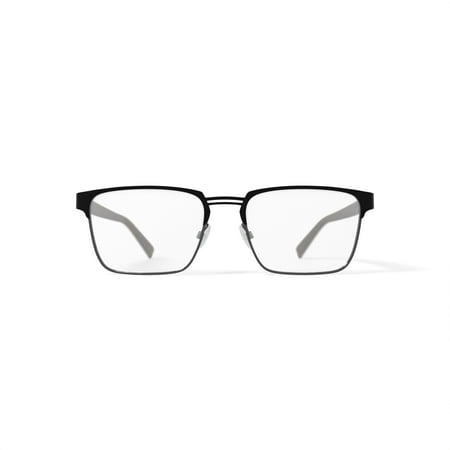 Randy Jackson Men's RJ1103 Browline Prescription Eyeglasses with Case, Black