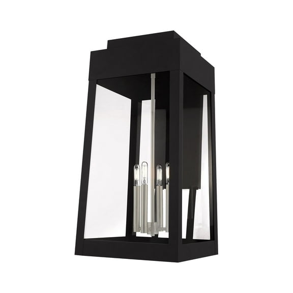 Livex Lighting - Oslo - 4 Light Outdoor Wall Lantern in Mid Century Modern Style
