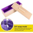 thumbnail image 2 of Wooden Soap Making Supplies Kit with Silicone Mold, for Handmade Soap, Candles, Cakes, 28*9*8.2cm, 2 of 4