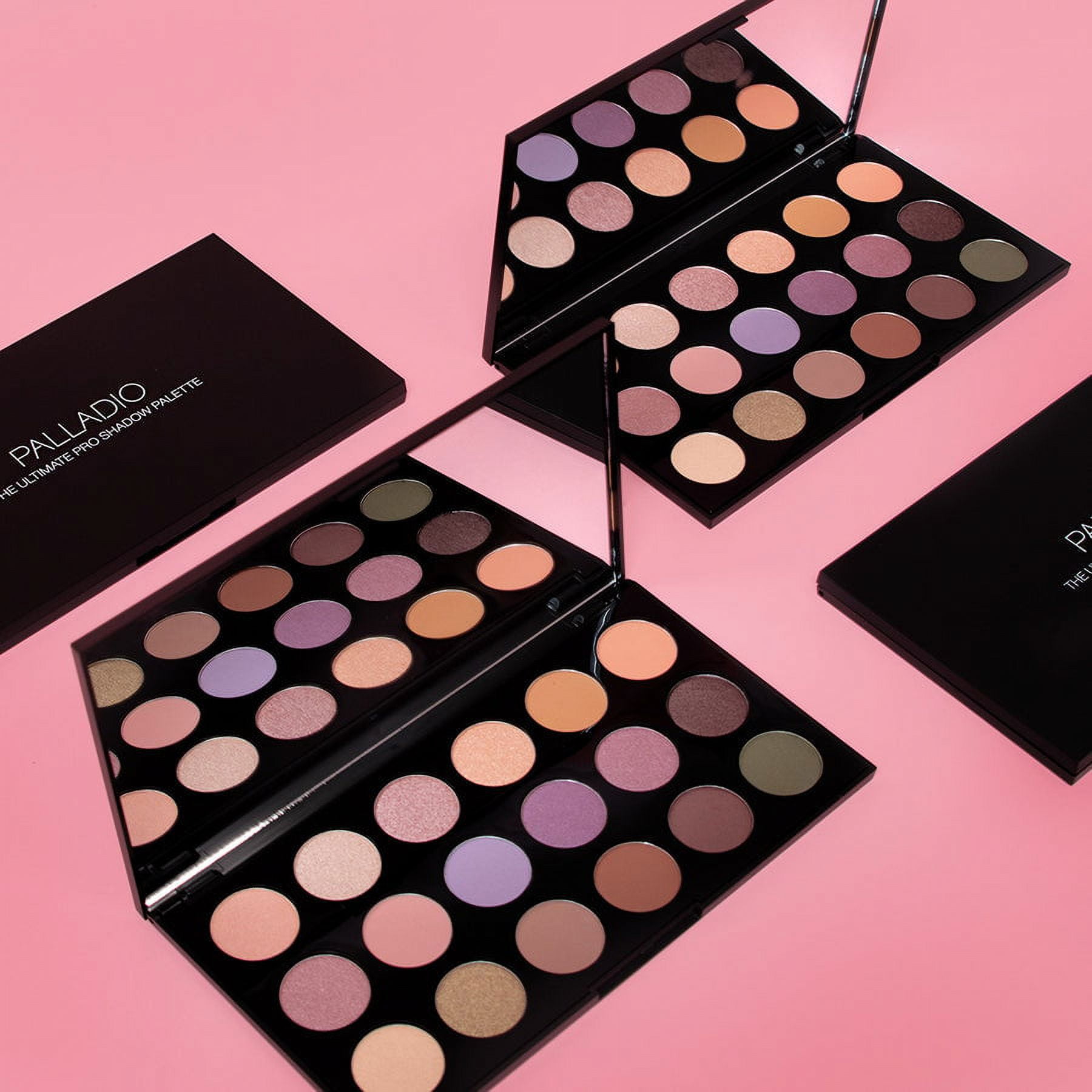 "Palladio Ultimate Pro Eyeshadow Makeup Palette with Mirror, Shannon De Lima Collab, 18 High-Pigmented Powder Colors, Matte, Shimmer, Metallic, Satin Finishes, Talc-Free Formula (SHANNON DE LIMA)"