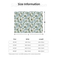 thumbnail image 5 of Zufioo Tulips Flowers Print Horizontal Flannel Blanket, Anti-wrinkle, Anti-shrinkage, Anti-allergic Plush Blanket, Household Items Suitable for Bedroom-40"x30", 5 of 6