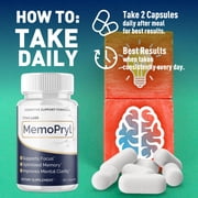MemoPryl Advanced Brain Support Formula Supplement Memo Pryl 60 Capsules