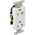 thumbnail image 2 of Leviton 16342-W Decora Duplex Receptacle Commercial Grade 5-20R 20A 125V Side Wired - White, 2 of 5