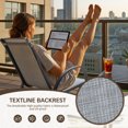 thumbnail image 3 of Homall Patio Dining Chairs Set Of 4, Textilene Fabric & Metal Frame, Outdoor Conversation Armchairs, Gray, 3 of 6