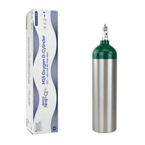 Dynarex Resp-O2 M6 Oxygen B-Cylinder with CGA 870 Post Valve – 1L Standard Size Oxygen Cylinder - Lightweight Aluminum Portable Tank with 165L Oxygen Capacity