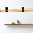 thumbnail image 4 of OULII 1 Pair Simple Wood Bat Stands for Wall Mounting and Display in a Modern Home Setting, 4 of 8