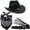 Black 1, variant on 3-Piece Western Themed Accessory Set, Cowboy Hat Bandana and Belt for Themed Parties